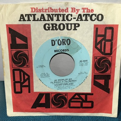 *HEAR*  Vivian Copeland Northern Soul 7'' 45  He Knows My Key  D'Oro Label