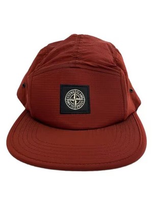 STONE ISLAND NYLON LOGO CAP RED STONE ISLAND キャップ