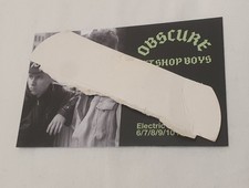 OBSCURE Pet Shop Boys Promo Credit Card Size UK COLLECTORS CARD 2sided b/w photo