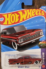 2026 Hot Wheels '59 Chevy Impala Red 44/250 Layin' Low 2/5 New Mainline J Case