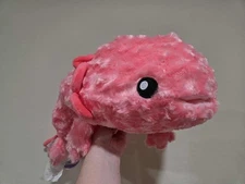 22” Curly Oopa Looper Pink Axolotl Round 1 Stuffed Animal Prize Rose Fur