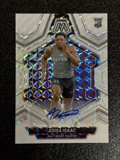 2024 Panini Mosaic - Rookies Adisa Isaac #374 White Mosaic Prizm Auto (RC)