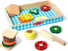 Wooden Sandwich Making Pretend Play Food Set