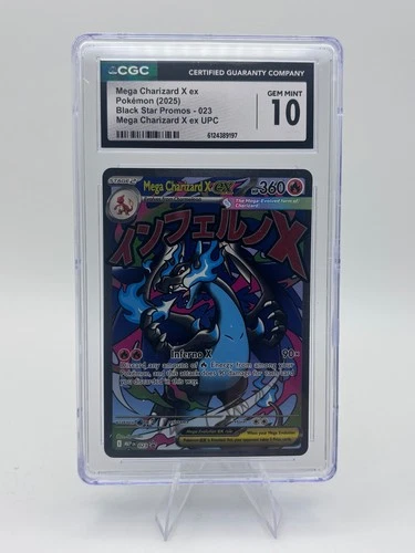 Mega Charizard X ex 023 Me: Mega Evolution Promo Holo CGC 10