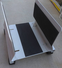 Steel CPU Stand Cart with Lockable Rolling Wheels Gray missing 2 screws/nuts K5 