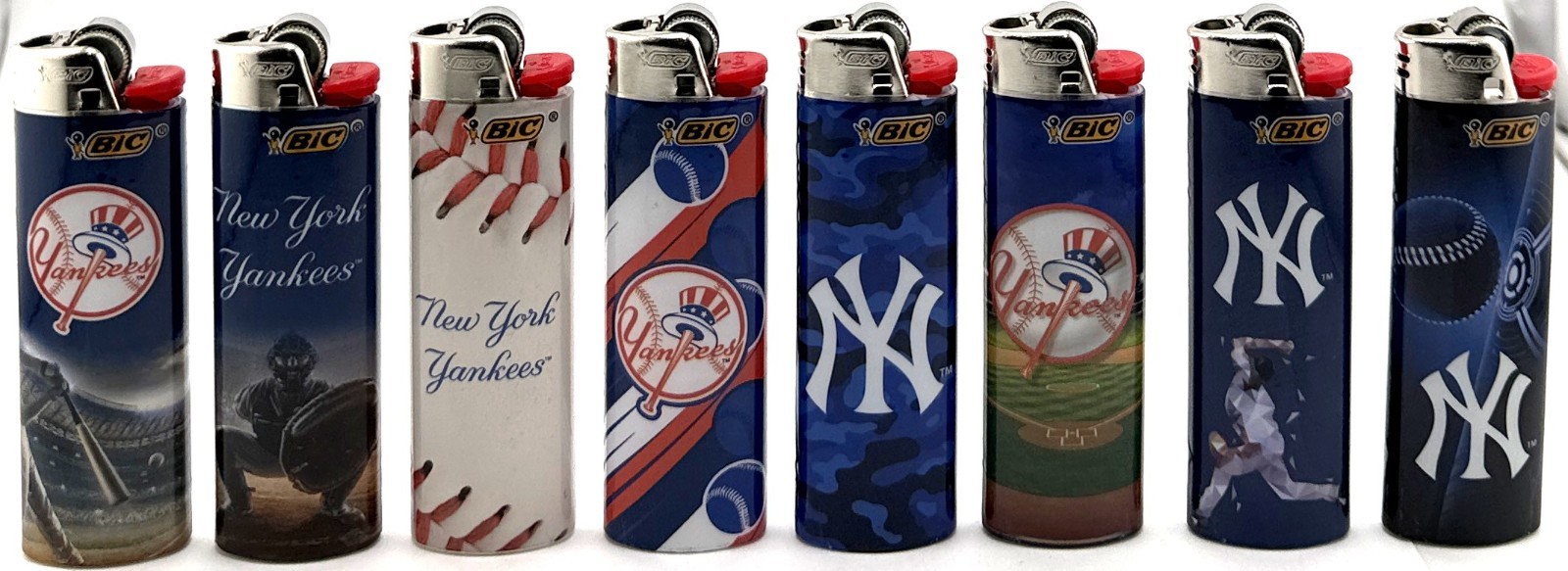 S) Bic New York Yankees Cigarette Lighters Mlb Officially Licensed