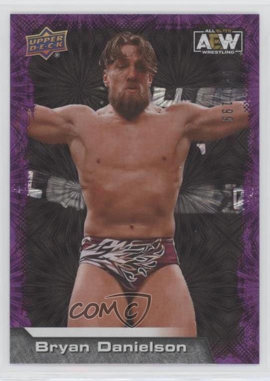 2022 Upper Deck AEW All Elite Wrestling Purple Pyro /199 Bryan Danielson #57 a2e