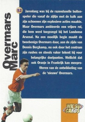 1998 Panini World Cup France '98 Netherlands National Team Set