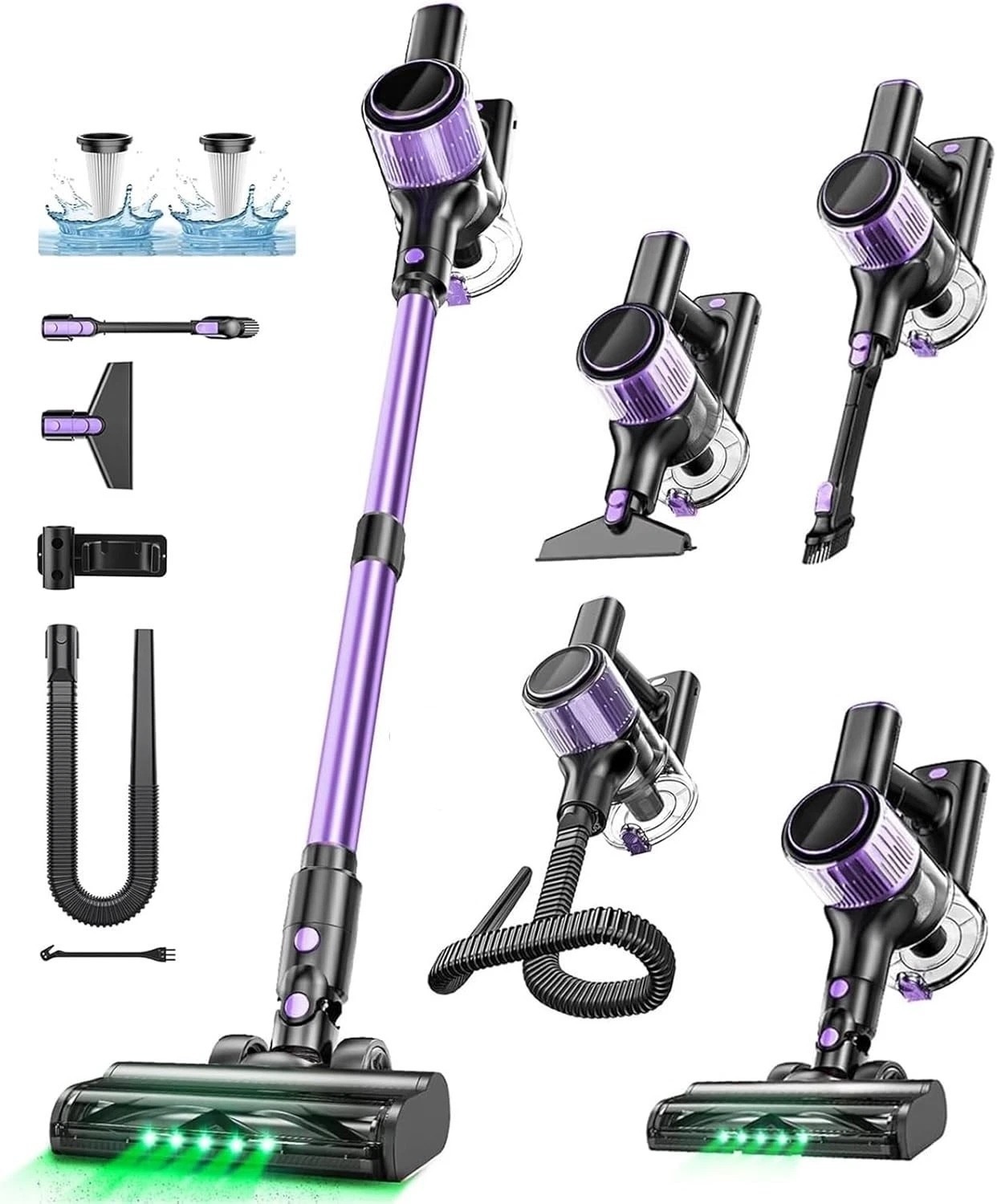 Cordless Vacuum Cleaner 10 in 1 Stick Lightweight Rechargeab