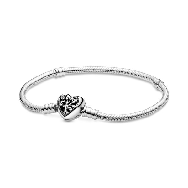 Pandora Armband 598827C01 18Cm Stammbaum Herzverschluss Schlangen-Gliederarmband-image
