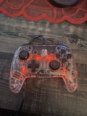 PDP Afterglow Wired LED Transparent Controller for Nintendo Switch
