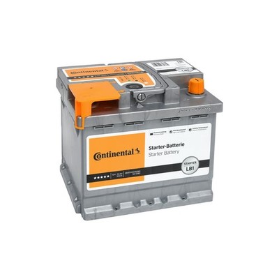 Autobatterie CONTINENTAL LB1 12V 50Ah 500A B13 SLI Batterie 2800012018280