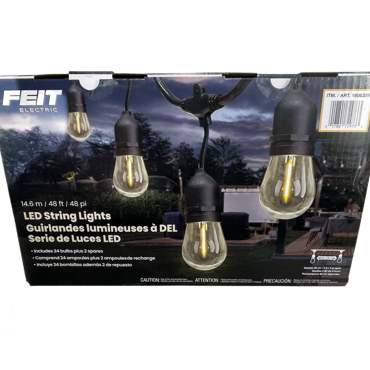 Feit Electric LED Garden String Lights for sale | eBay
