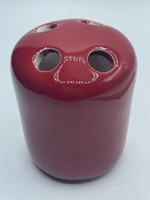 Vintage Porcelain Toothbrush Holder Crimson Red Restoration Bathroom/bath