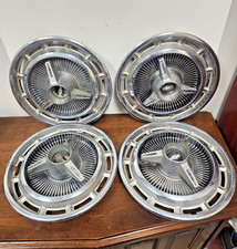 Vintage 1963-67 Chevy Impala Nova Ss Spinner Hub Caps 14 Set Of Four