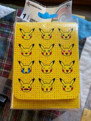 Pokémon Center Exclusive Pikachu Face Emoji Moods Cards Deck Box BRAND NEW