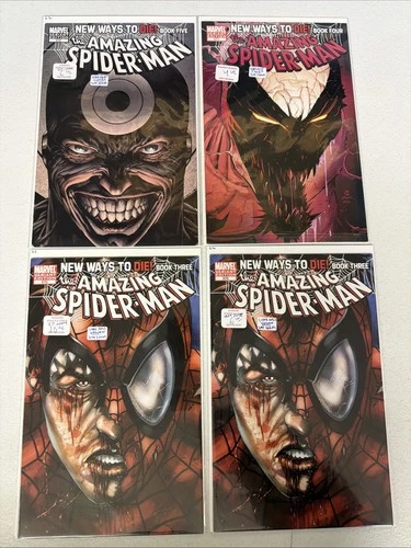 Amazing Spider-Man #570 570 571 572 Variant Covers Lot Marvel VF/NM *S9