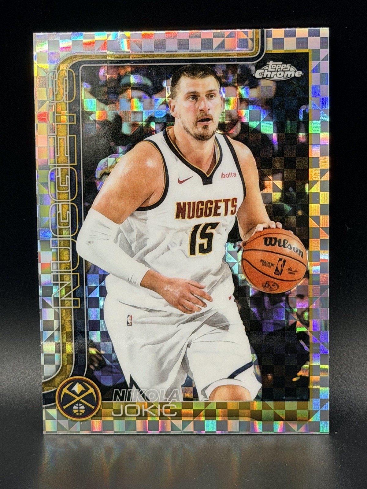 2025-26 Topps Chrome Basketball- #25 Nikola Jokic X-Fractor - Nuggets