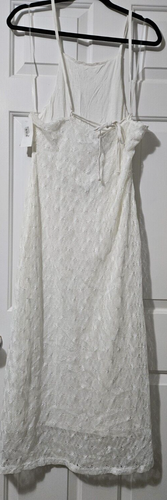 Sanctuary Crochet Through The Night Midi Dress Women's XL Bone Sleeveless NWT - Picture 5 of 10