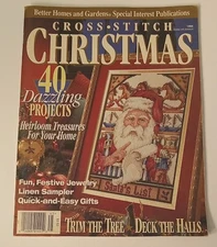 Better Homes Gardens 1994 Cross Stitch Christmas Magazine 40 Projects