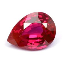 AAA Grade Natural Flawless Mozambique Blood Red Pear Cut Loose Gemstone 11x8 MM