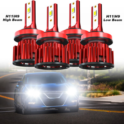 for 2016 2017 2018 Nissan Maxima Combo LED Headlights Bulbs High Low Beam Kit