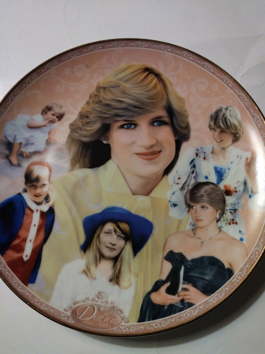 Princess Diana Through The Years Collectible Memorial plate # B