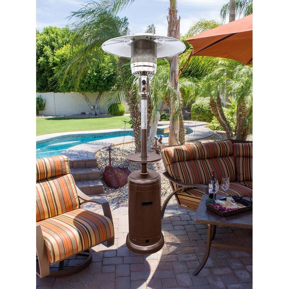 AZ Patio Heaters 87-inch Tall Patio Heater with Hammered Bronze