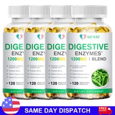 Digestive Enzymes Prebiotic Probiotics Gas Constipation Bloating Relief Caps