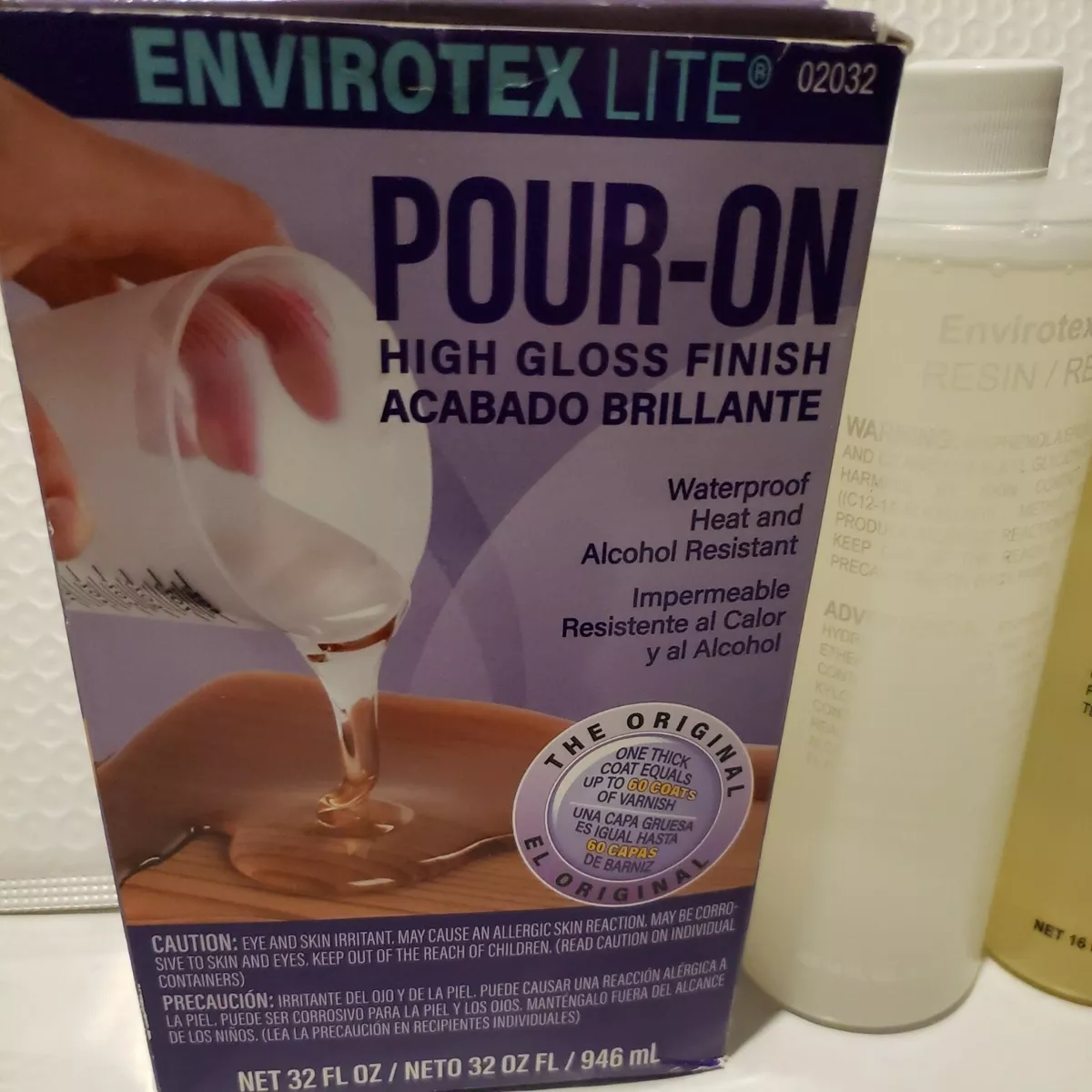 Environmental Technology ENVIROTEX LITE Pour-On High Gloss Finish 32 oz.  Kit for sale online