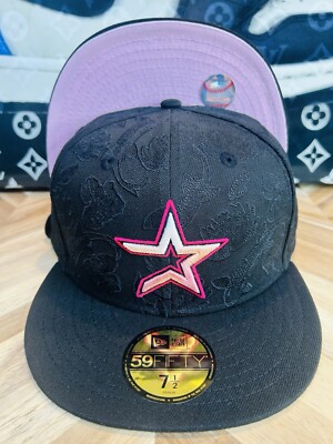 New Era X Capsule Sakura Koi Fish Hat Houston Astros Pink UV 7 1/2