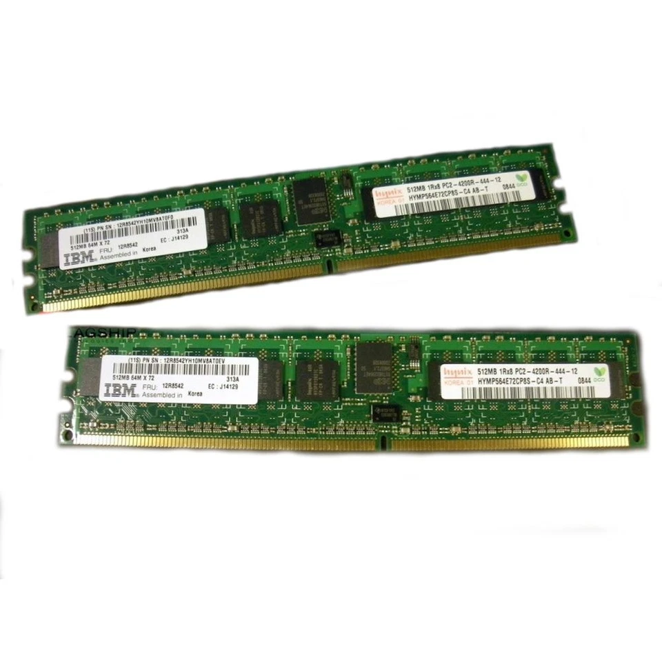 IBM 4400-9406 1GB (2x 512MB) DDR2 Memory Kit 12R8542 - Image 2 of 2