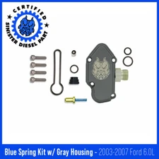 Sinister Diesel Blue Spring Kit w/ Gray Billet Housing for 2003-07 Ford 6.0L