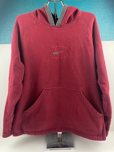 RARE Nike Center Swoosh Check Hoodie 