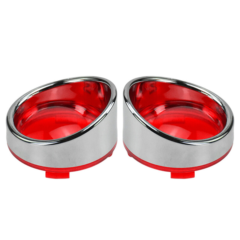 Turn Signal Light Lens Cover Visor Ring Fit For Harley Softail