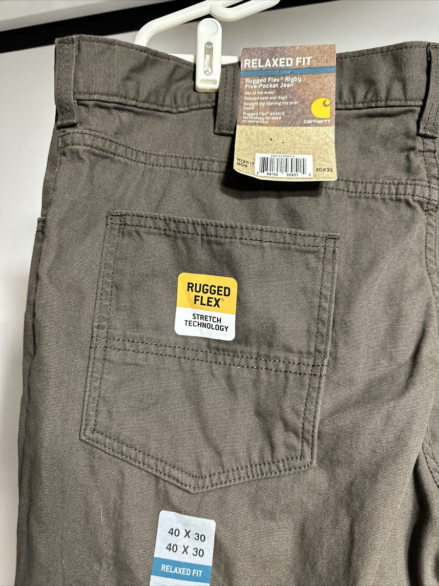 Carhartt 102517 909 Rugged Flex Canvas Relaxed Fit Work Pants