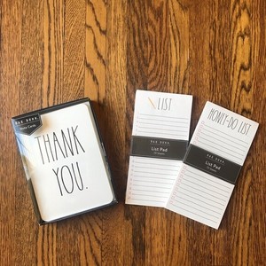 Download Rae Dunn Thank You Cards & 2 Tall Notepads Bundle | eBay