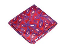 Lord R Colton Masterworks Pocket Square - Capilla Ruby Red Silk - 75 Retail New