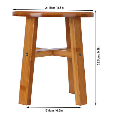 S Round Multipurpose Small Bamboo Stool Low Stool Children Bench For Home 