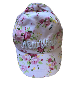 Baseballmütze Mädchen Blumenmuster ''New York'', Alter 7-9