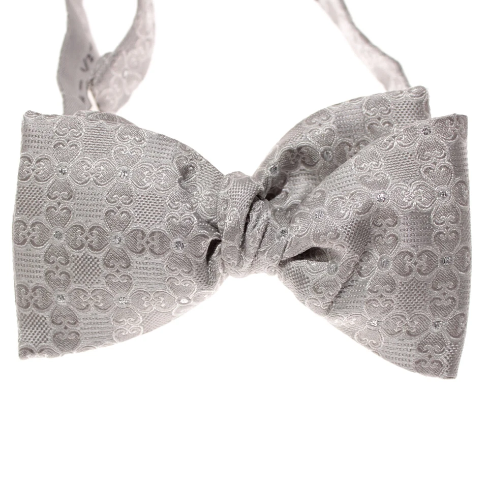 Juego de fajarita y pajarita Italo Ferretti con estampado nuevo con etiquetas en plata grisácea Foto 2 de 4