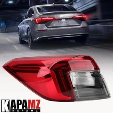 Driver Side LED Rear Tail Light Brake Lamps For Honda Civic Sedan 2022-2023 Left