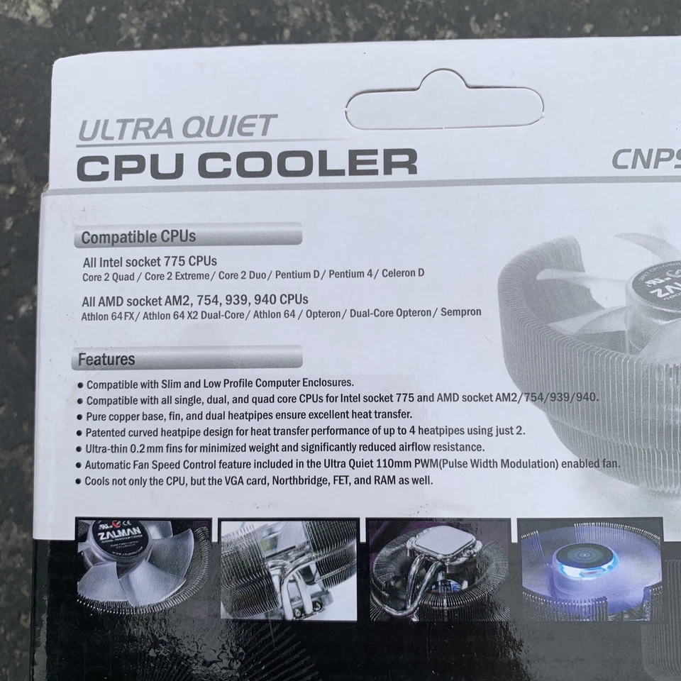 Zalman CNPS8700NT Ultra Quiet CPU LED Cooler LGA 775 + AMD AM2/754/939/940 - Image 3 of 4
