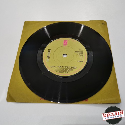 frantique strut your funky stuff 7" vinyl record very good condition