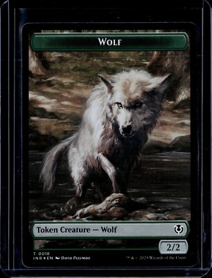Wolf/Wolf - Token - Foil - INR - NM - MTG Magic the Gathering