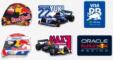 Red Bull F1 Pin Badge 6 Set Verstappen Tsunoda Oracle Racing Japan Limited 2025