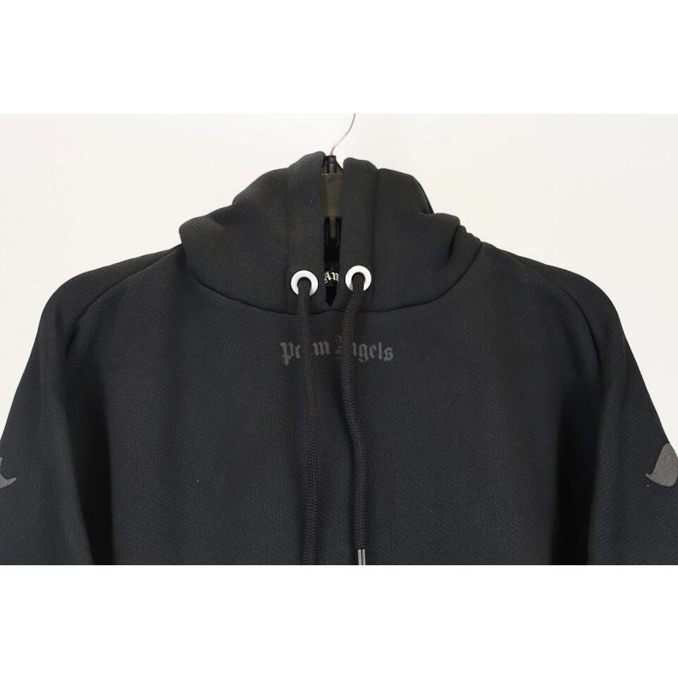 Felpa con cappuccio Palm Angels Classic Logo Over colore nero nuova con etichetta small