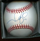 Jason Giambi 16 Single Signed OAL Budig Baseball