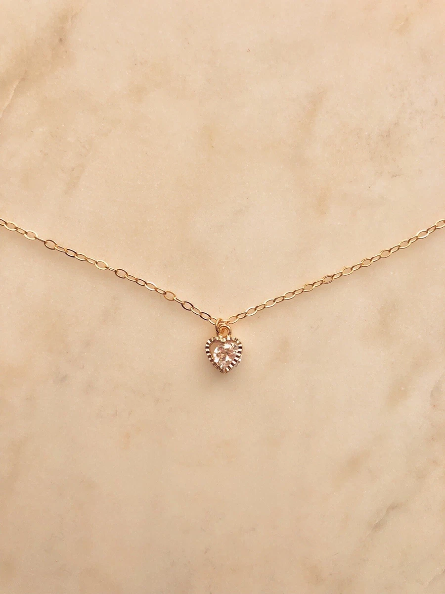 16 inch 2024 heart necklace