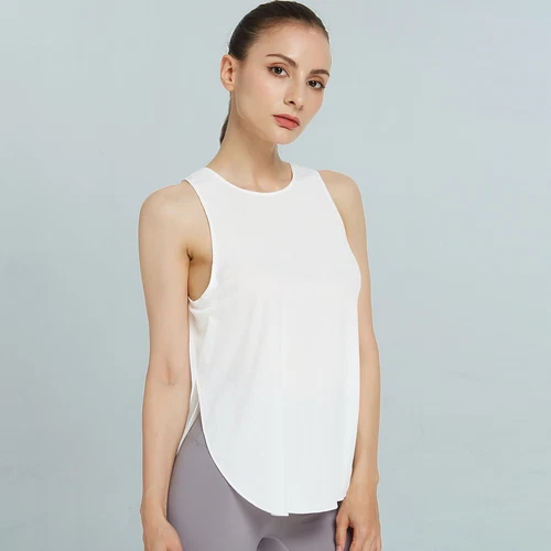 Women's Workout Tank Tops Cool-Dry Sleeveless Loose Fit Yoga Shirt Athletic Tops - Bild 15 von 41